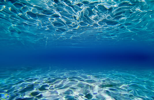 Blue water surface background photo