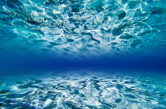Blue water surface background photo