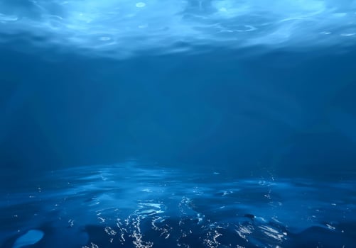 Blue water surface background photo
