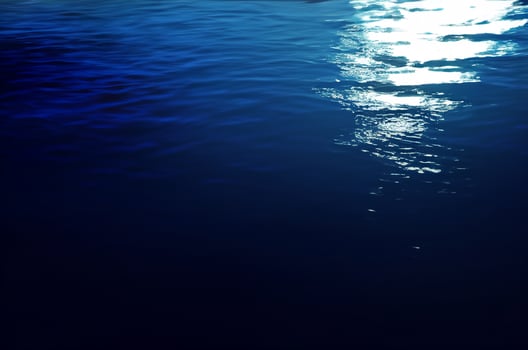 Blue water surface background photo