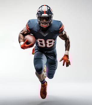 Ai Generated American football player sport photo