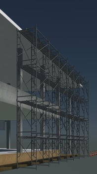 3D illustration of building and construction photo