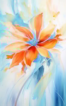 Watercolor floral background photo