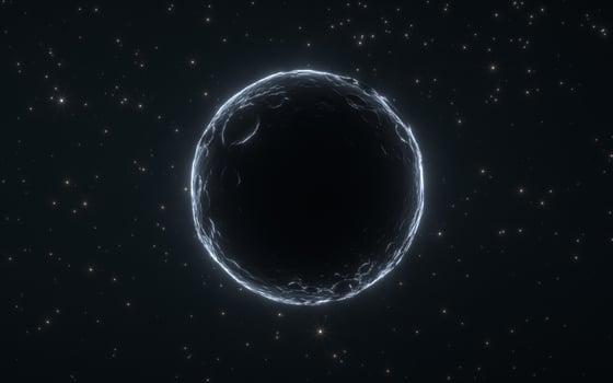 Whole planet with black background, 3d rendering. photo