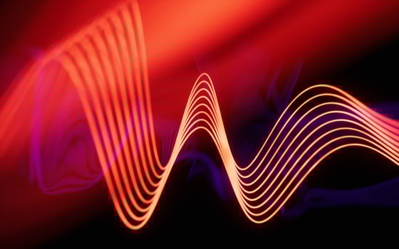 Abstract neon curve background, 3d rendering. photo