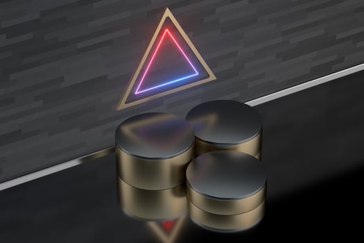 Reflective stainless platform, empty showcase, 3d rendering. photo