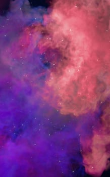 Nebulae and colored smoke, 3d rendering. photo