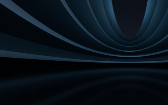 Round empty room with dark background, 3d rendering. photo