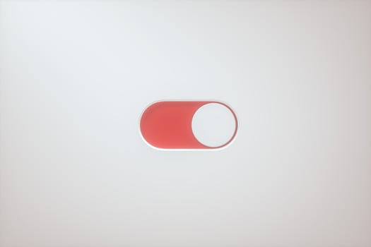 Slide switch and touch button, science and technology, 3d rendering. photo