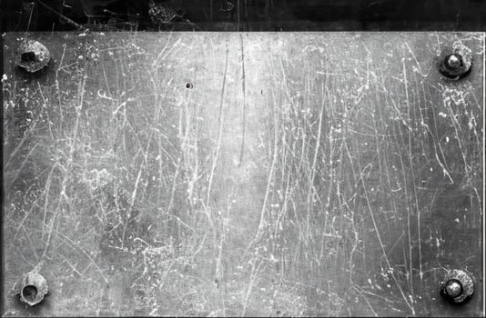 Metal grunge texture background, stained and scratched photo