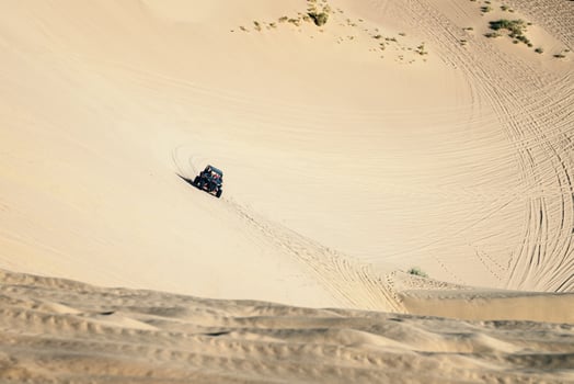 The curve of the dessert, natural terrain background. photo