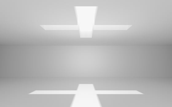 The white empty room, 3d rendering. photo