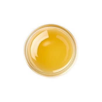 Agave nectar isolated on white background top view photo