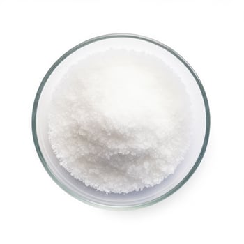 Sucralose isolated on white background top view photo