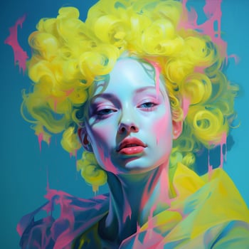 A shimmering palette of fluorescent tones photo
