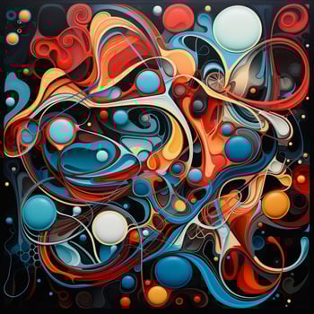 Abstract shapes morphing and pulsating to an unseen rhythm photo
