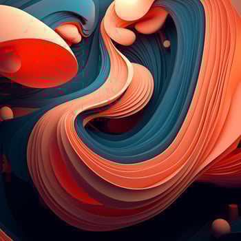Abstract shapes morphing and pulsating to an unseen rhythm photo
