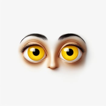 Face with Crossed-Out Eyes emoji on white background high photo