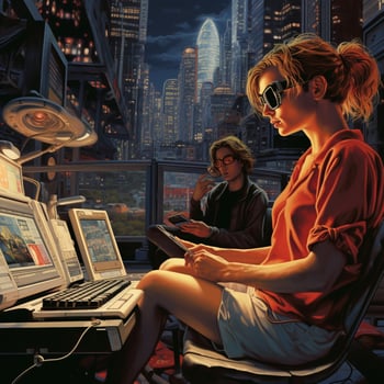 Illustrate the impact of Y2K on personal and collective pe photo