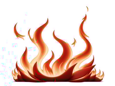 Flame motion on abstract background. Red fire texture, orange burn light. photo