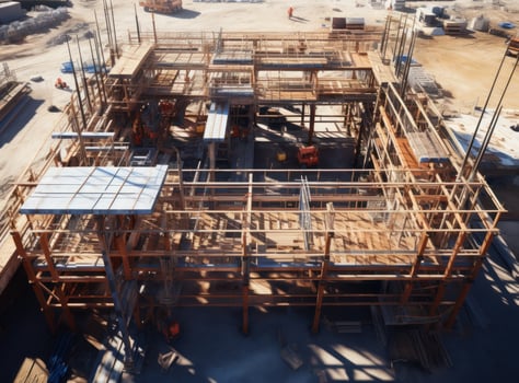 Structure of construction site photo