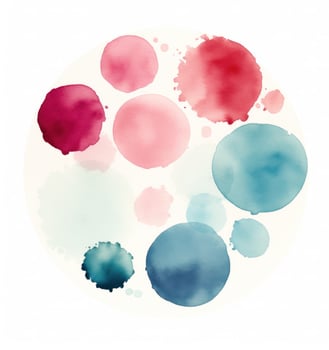 Colorful watercolor circle background photo