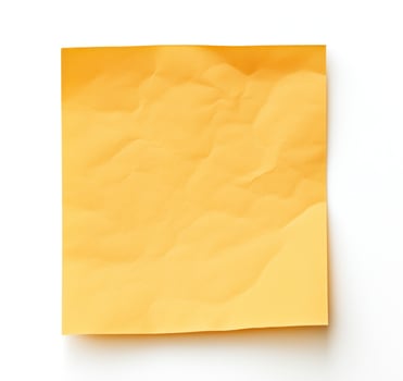 Yellow paper leaf isolated photo
