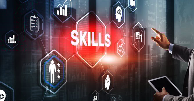 Skills Learning Personal development Finance Competency Business concept photo