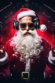 DJ Santa Claus poster photo