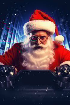 DJ Santa Claus poster photo