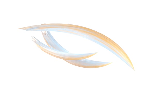 Abstract flowing gradient lines, 3d rendering. photo