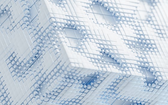 Abstract cube material, geometry background, 3d rendering. photo