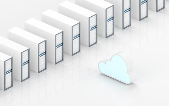 Cloud computing and information devices, 3d rendering. photo