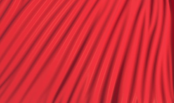 Red cloth, flowing by the wind, 3d rendering. photo