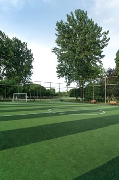 The football field in a public park. photo