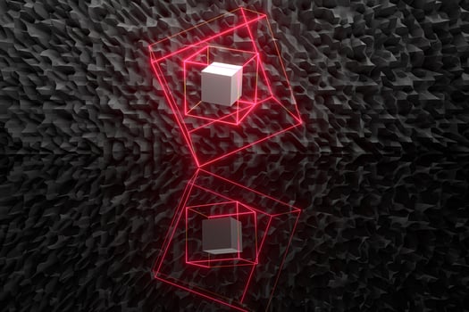 Abstract uneven background, fragments and lines, 3d rendering. photo