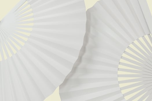 Fans with white background,chinese style decoration,3d,rendering. photo