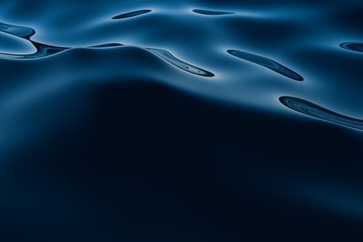 Clear blue ocean background, gradient water surface, 3d rendering. photo