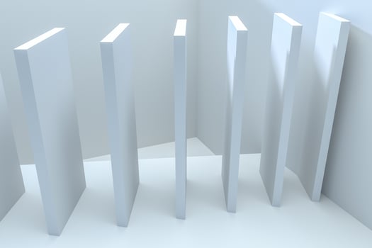 3d rendering, white interior building structure photo