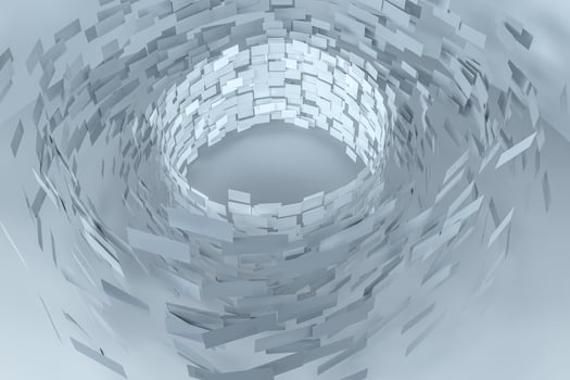 3d rendering, flow square paper, creative background photo