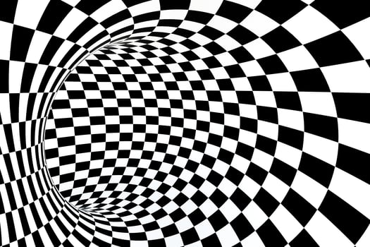 black and white stripe, Repeating lines, 3d rendering photo