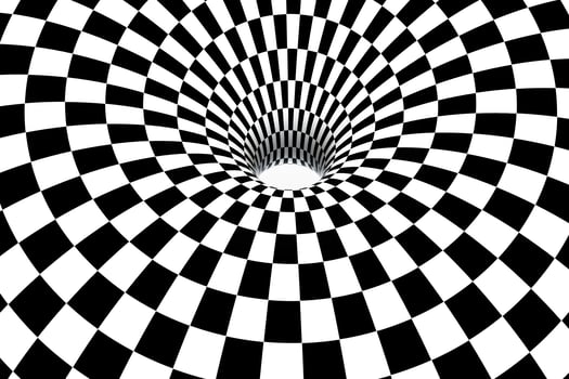 black and white stripe, Repeating lines, 3d rendering photo