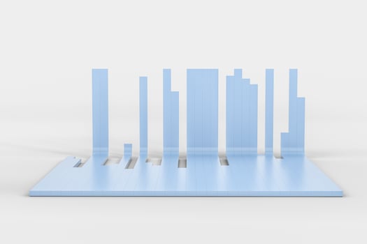3d rendering, graph chart background, business graph photo