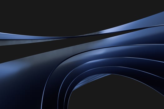 3d rendering, blue metalic surface and graphic design background photo