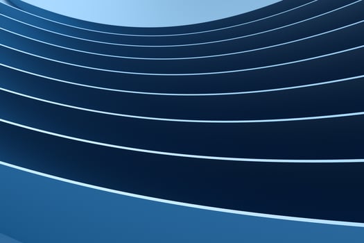 3d rendering, blue metalic surface and graphic design background photo