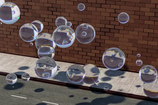 The brick wall and pitch street, 3d rendering. photo