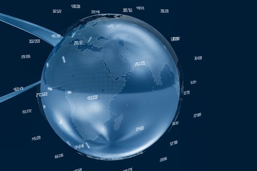 3d rendering, data and earth graphics photo