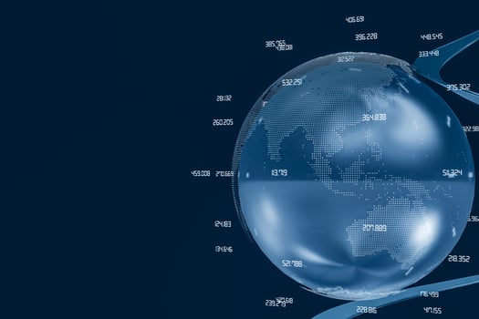 3d rendering, data and earth graphics photo