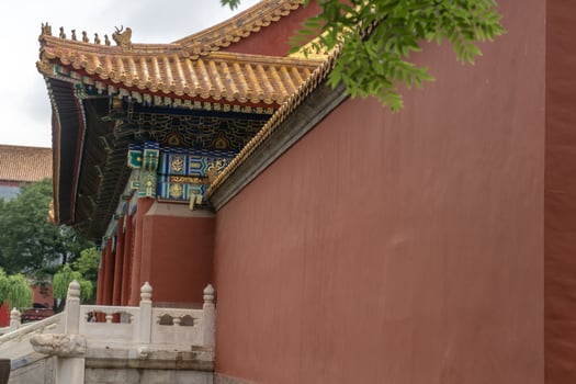 Ancient city landscape, with architectural structure and ancient culture photo