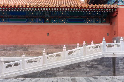 Ancient city landscape, with architectural structure and ancient culture photo